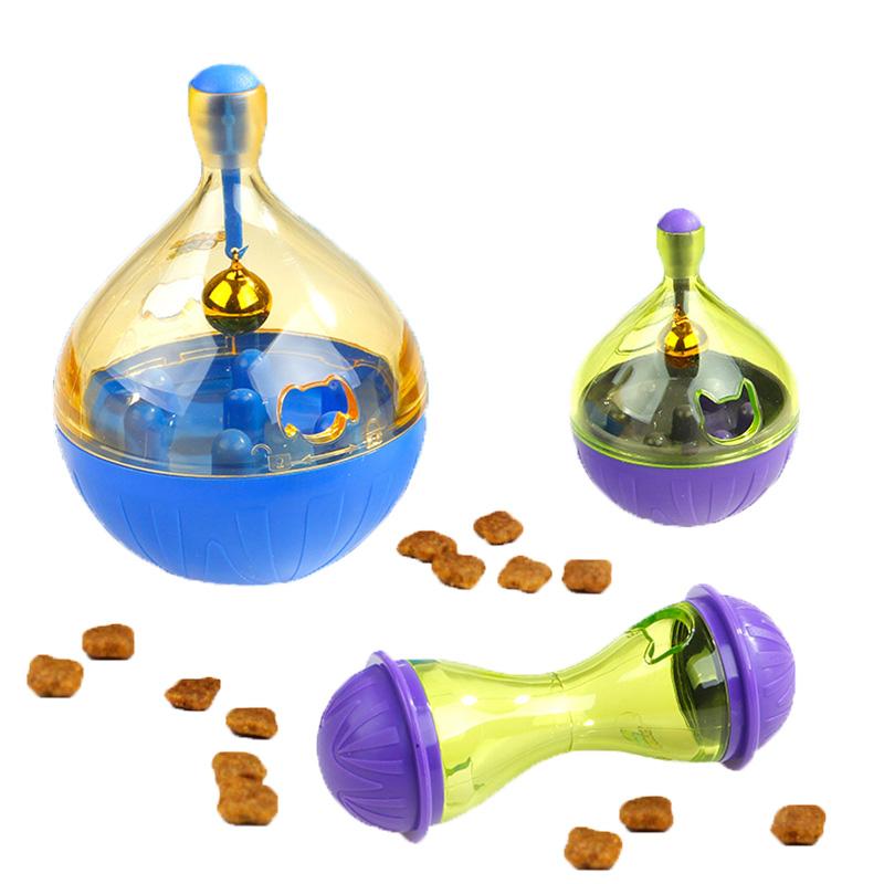 Pet Training Exercise Tumbler Leakage Food Smarter Interactive IQ Treat Ball Fun Bowl Toy