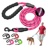 Load image into Gallery viewer, Reflective Dog Pet Leash Rope Nylon Small Dogs Puppy Leashes 150cm Long Heavy Duty Large Dog Lead Red Blue Pink Green Black
