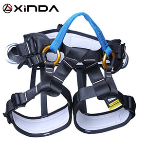 XINDA Camping Outdoor Hiking Rock Climbing Half Body Waist Support Safety Belt Climbing tree Harness Aerial Sports Equipment