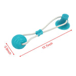 Load image into Gallery viewer, Multifunction Pet Molar Bite Toy  Interactive fun Pet toy with suction cup dog push toy with TPR ball Pet Tooth Cleaning,Chewing
