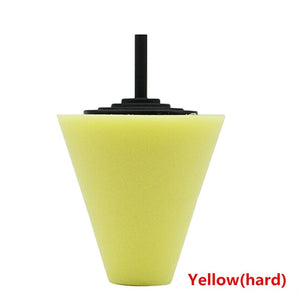 Burnishing Foam Sponge Polishing Pad Car Polisher Tyres Wheel Wheel Hub Tool Polishing Machine Cone-shape Wheel Hubs Disk