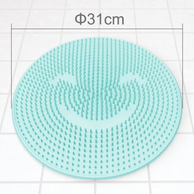 Silicone Bath Shower Back Brush Massager Bath Foot Brush Dead Skin Anti Skid Pad Bath Mats