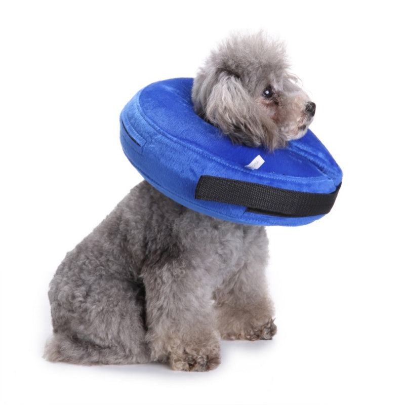 Dog Cat Protection Cover Wound Healing Cone Collar Inflatable Pet Medical Supplies Anti-bite PVC Comfortable Zipper E-Collar