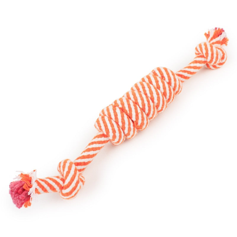 1 Pcs 27CM Dog Toys Funny Cotton Rope Toys For Small Puppy Dogs Pet Chew Toys Pet Supplies Random Colors