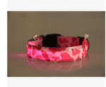 Load image into Gallery viewer, Nylon LED Camouflage Pet Dog Collar Night Safety Glow Flashing Cat Collar Led Luminous Small Dog Collars
