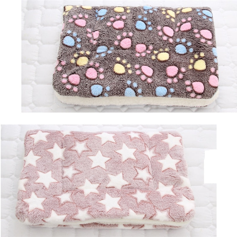 Soft Flannel Pet Mat dog Bed Winter Thicken Warm Cat Dog Blanket puppy Sleeping Cover Towel cushion for small Medium large dogs