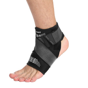 1Pcs Sport Ankle Brace Protector Adjustable Anti-sprain Compression Feet Support Wrap Bandage Protection With Strap