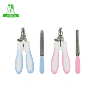 Cat Nail Clipper Blue Pink Stainless Steel Nail Clipper Scissors for Dog Cats Pet Grooming