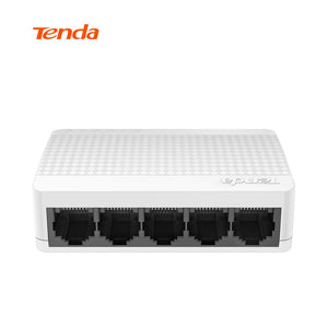 Tenda S105 Ethernet Switch,Mini 5 Port Desktop Ethernet Network Switch,100Mbps LAN Hub,Small and Smart,English/European Firmware