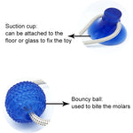 Load image into Gallery viewer, Multifunction Pet Molar Bite Toy  Interactive fun Pet toy with suction cup dog push toy with TPR ball Pet Tooth Cleaning,Chewing
