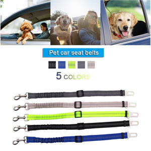 Vehicle Car Pet Dog Safety Belt Car Puppy Safety Belt Harness Lead Clip Pet Dog Supplies Safety Traction Car Lever Products