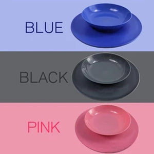 Silicone suction bowl mat non-slip pet bowl non-slip collapsible dog bowl mat and sucker feet silicone food caps 30D6