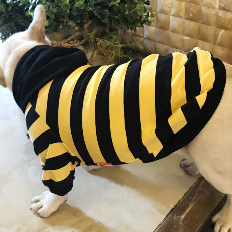 Striped Clothing for Dog Coat Pet Dog Clothes Puppy Hoodies Jacket Dog Apparel Pet Cat Costumes roupas para cachorro S-4XL