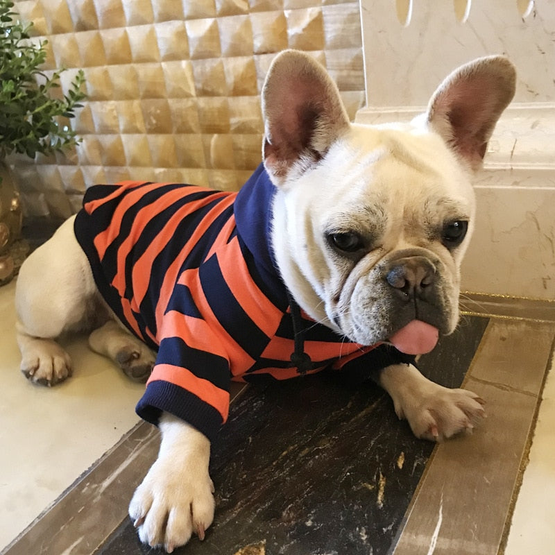 Striped Clothing for Dog Coat Pet Dog Clothes Puppy Hoodies Jacket Dog Apparel Pet Cat Costumes roupas para cachorro S-4XL