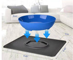 Load image into Gallery viewer, Silicone suction bowl mat non-slip pet bowl non-slip collapsible dog bowl mat and sucker feet silicone food caps 30D6
