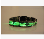 Load image into Gallery viewer, Nylon LED Camouflage Pet Dog Collar Night Safety Glow Flashing Cat Collar Led Luminous Small Dog Collars
