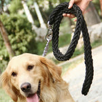 Load image into Gallery viewer, 1.5*110 Strong Pet Dog Braided Nylon Durable Dog Leash Lead Heavy Duty Anti-slip Rope Stereotyped Rope Collar Set
