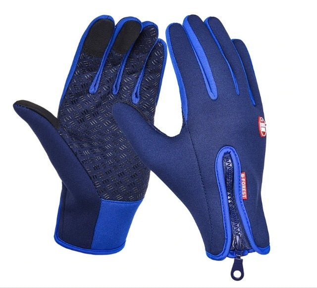 Outdoor sports Windstopper Waterproof gloves bike riding gloves winter full finger horse riding gloves warm fishing GEL glove