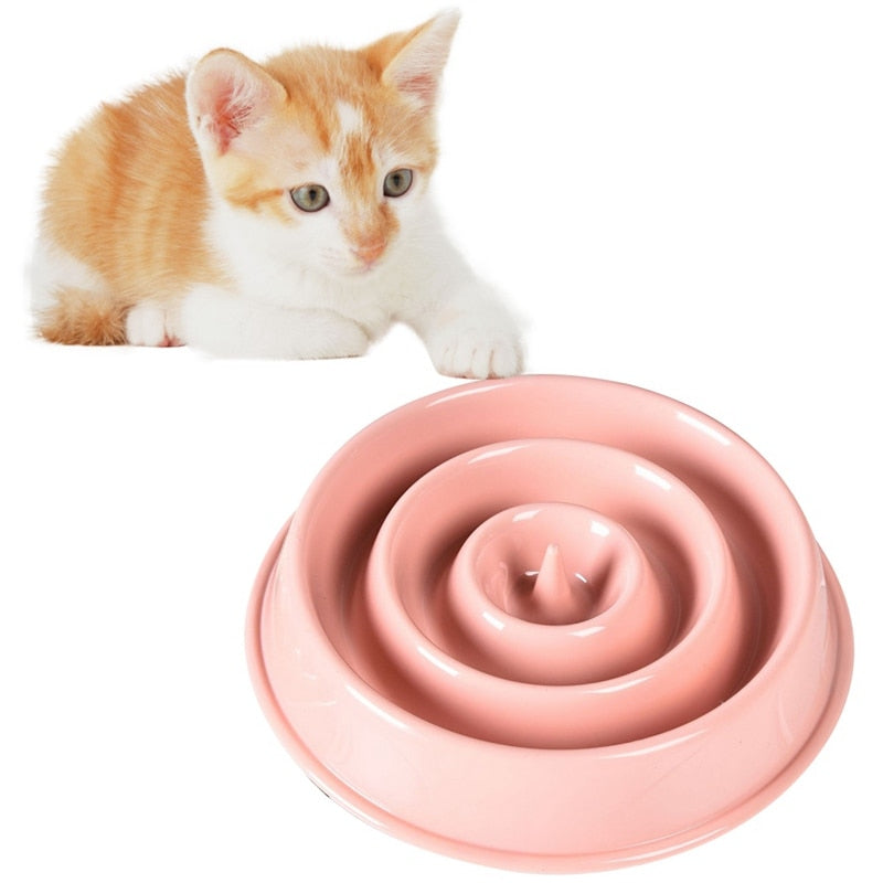 Pet Dog Slow Eating Training Bowl for Puppy Kitten Plastic Food Feeding Bowl Pet Avoid Choke Feeder Pet Dog Training Bowl