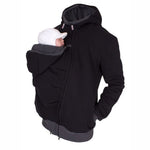 Load image into Gallery viewer, Winter Dad&amp;Mom Baby Carrier Hoodies O-Neck Maternity Baby Hoodies Pregnant Causal Zipper Hooded Outerwear For Women/Men Clothes
