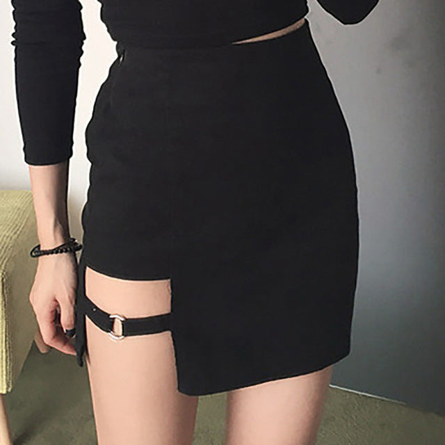 Style Black Hip Skirts Irregular Micro Mini Skirt Mini Skirt Summer Fashion Saia High Waist Faldas Mujer