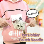 Load image into Gallery viewer, Pet Carrier Thicken Hoodies Kitten Puppy Holder Animal Pouch Hoodie Breathable Hooded Sweatshirt Teen Girls Women Pullovers Tops
