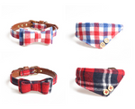 Load image into Gallery viewer, New Bow collar dog triangle scarf pet collar for all cats and small medium large Dogs
