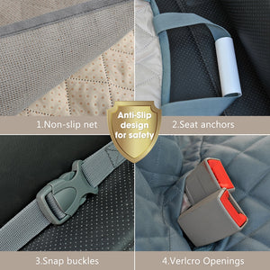 Dog Car Seat Cover View Mesh Waterproof Pet Carrier Car Rear Back Seat Mat Hammock Cushion Protector With Zipper And Pockets