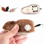 Load image into Gallery viewer, Hot Creative Funny Clockwork Spring Power Plush Mouse Toy Cat Dog Playing Toy Mechanical Motion Rat Pet Accessories
