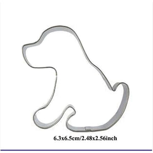 3pcs Patisserie Reposteria Pet Dog Bone Claw Fondant Cake Decor Tools Metal Cookie Cutter Paste Chocolate Biscuit Mold Bakery