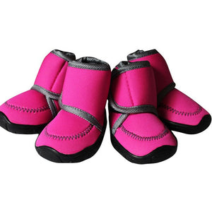 4Pcs/Set Waterproof Winter Pet Dog Shoes 7 SIZE Dog's Boots Cotton Non Slip XS XL For ChiHuaHua Puppy Shoes