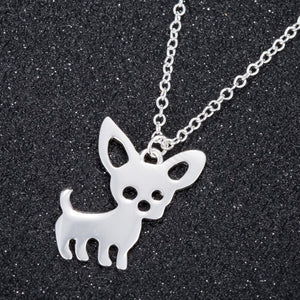 Cute Chihuahua Pet Pendant Necklaces for Women Love My Pet Animal Dog Necklace Choker Ketting Jewelry