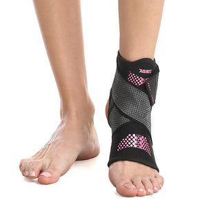 1Pcs Sport Ankle Brace Protector Adjustable Anti-sprain Compression Feet Support Wrap Bandage Protection With Strap