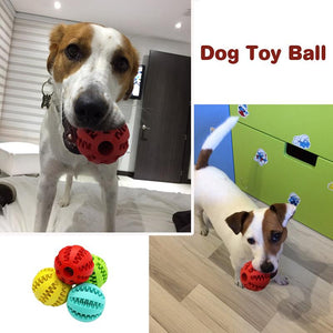 Pet Dog Toys Extra-tough Rubber Ball Toy Funny Interactive Elasticity Ball Dog Chew Toys