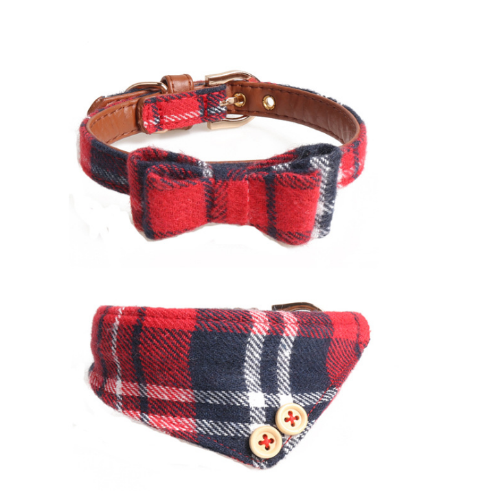 New Bow collar dog triangle scarf pet collar for all cats and small medium large Dogs