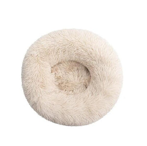 Long Plush Super Soft Pet Bed Kennel Dog Round Cat Winter Warm Sleeping Bag Puppy Cushion Mat Portable Cat Supplies 46/50/60cm