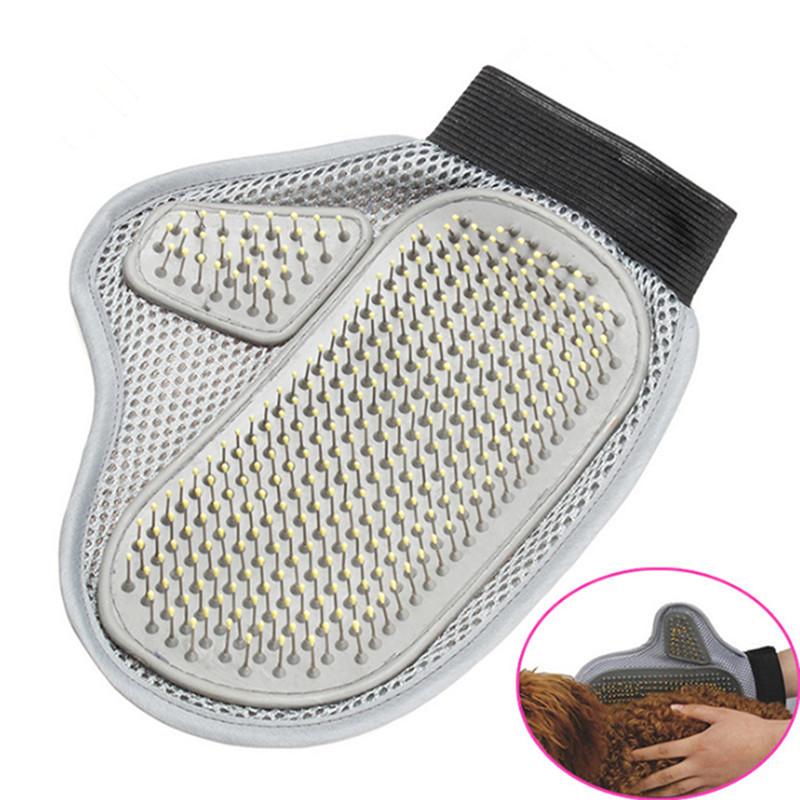 1pc Comfortable Pet Animal Grooming Glove Dog Cat Comb Brush for Medium to Long Hair Relax Muscles Pet Bath Cleaning Brush