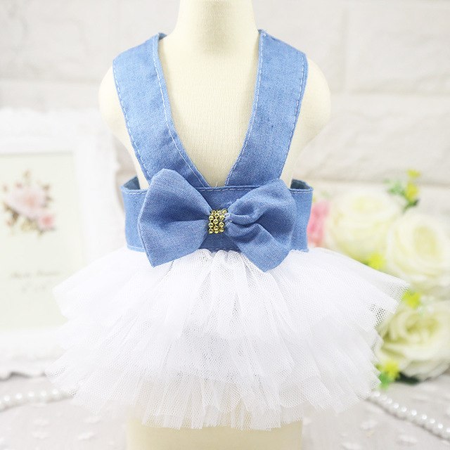 Spring and Summer Pet Dog Skirt Dress Princess Party Dress Wedding Cute