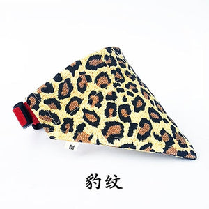 Cat Dog Bandana Bibs Scarf Collar Adjustable Pet Neckerchief Scarf Waterproof Saliva Towel for Small Medium Large Dogs