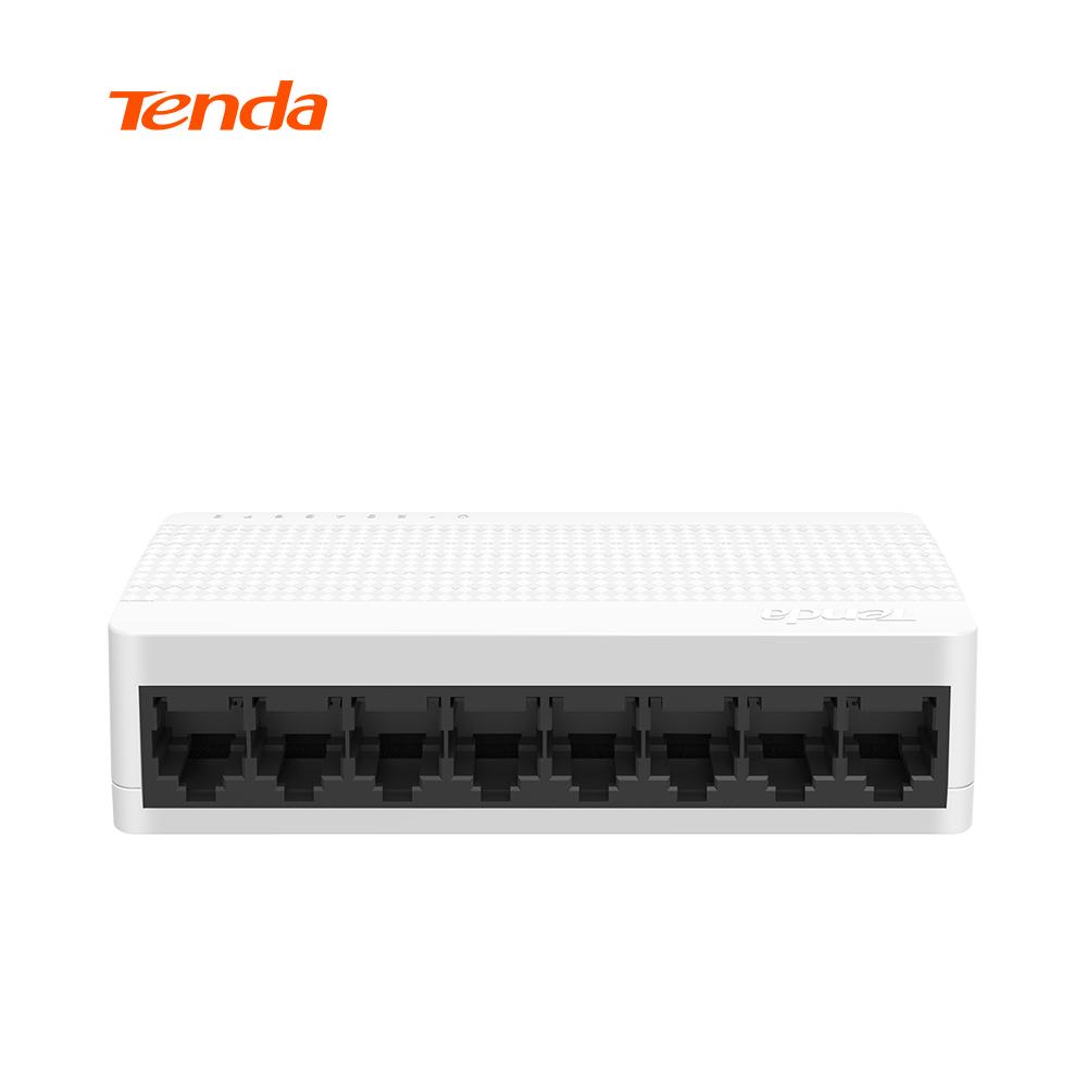 Tenda S108 8 Port 10/100Mbps Fast Ethernet Network Switch LAN Hub, Full/Half Duplex, Small and Smart, English/European Firmware