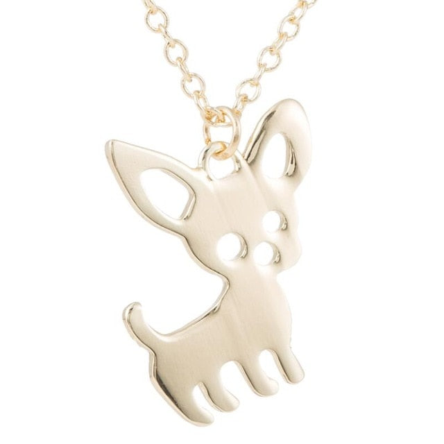 Cute Chihuahua Pet Pendant Necklaces for Women Love My Pet Animal Dog Necklace Choker Ketting Jewelry