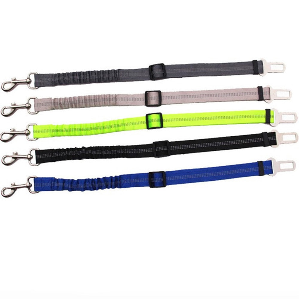 Vehicle Car Pet Dog Safety Belt Car Puppy Safety Belt Harness Lead Clip Pet Dog Supplies Safety Traction Car Lever Products