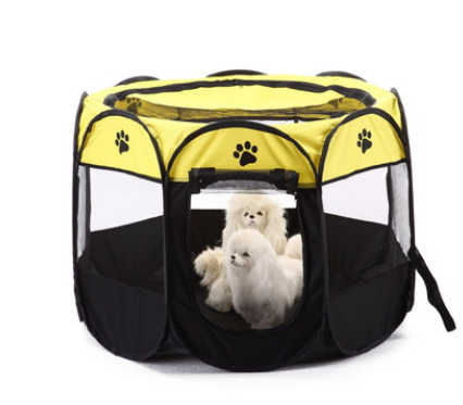 8-side Foldable Pet tent Dog House Cage Dog Cat Tent Playpen Puppy Kennel Easy Operation Octagonal Fence