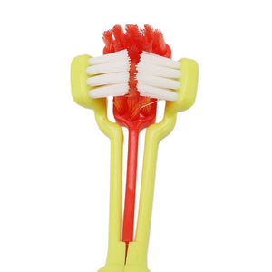 Three Sided Pet Toothbrush