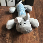 Load image into Gallery viewer, Popular Pet Dog Cat Funny Fleece Durability Plush Dog Toys Squeak Chew Sound Toy Fit for All Pets Elephant Duck Pig Plush Toys
