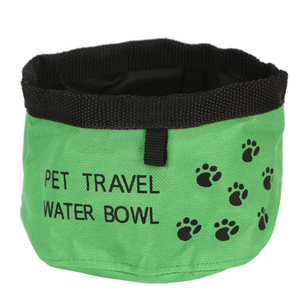 Portable Pet Dogs Cat Canvas Folding Travel Bowl Feeding Bowl Feeder Bottle Cat Dog Water Bowls Goods for Dogs