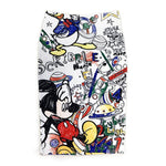 Load image into Gallery viewer, Women&#39;s Pencil Skirt Mickey New Cartoon Mouse Print High Waist Slim Skirts Women Young Girl Summer Female Falda
