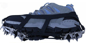 1 Pair 18 Teeth crampons Non-slip Ice Snow Climbing Anti-slip Shoe Covers Spike Cleats Crampons Anti-slip Overshoes M/L