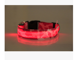 Load image into Gallery viewer, Nylon LED Camouflage Pet Dog Collar Night Safety Glow Flashing Cat Collar Led Luminous Small Dog Collars
