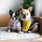 Load image into Gallery viewer, Hawaii Floral Print Cold Season Dog Coat Clothes Cotton Padded Warm Pet Jacket Fashion French Bulldog Jacket
